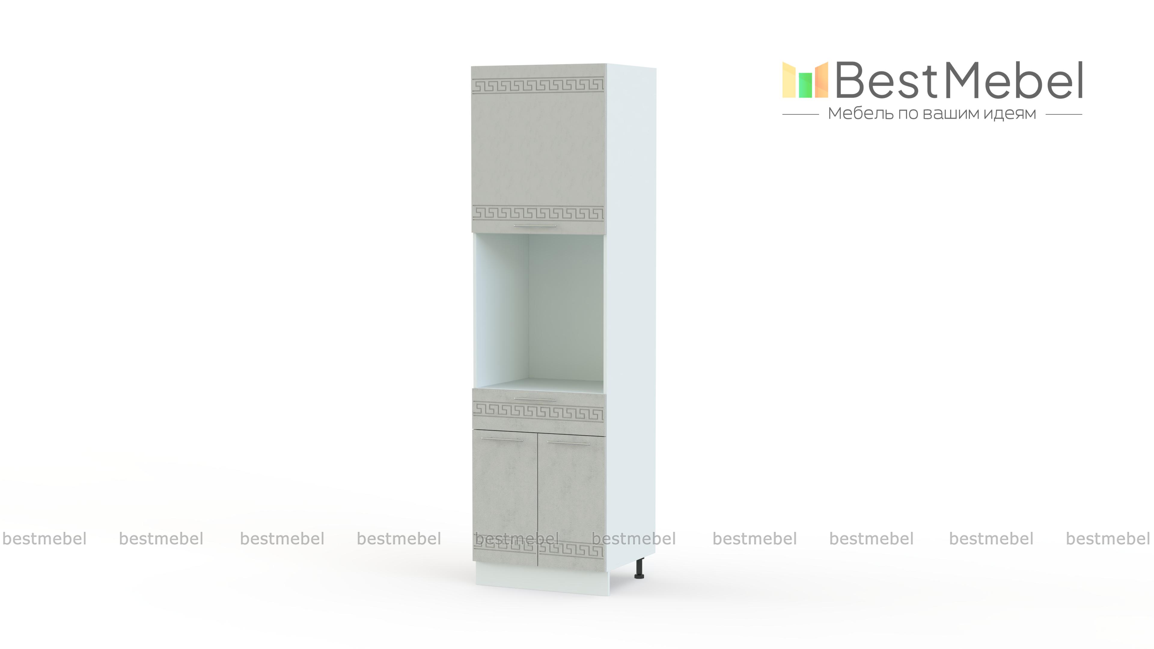 Шкаф-пенал с нишей 1 ящик  Греция BMS - Фото