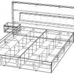 Чертеж Кровать Xelo BMS