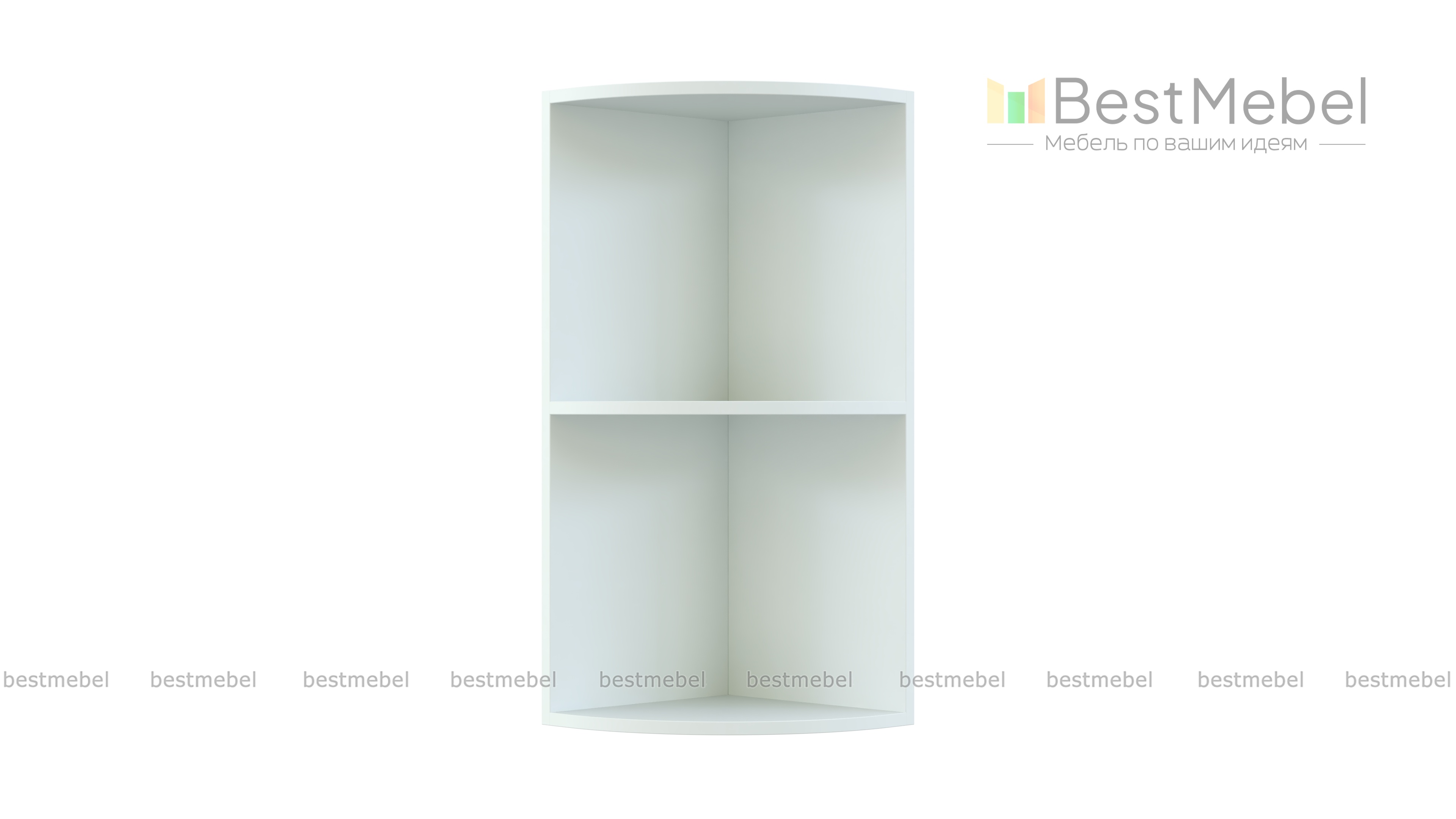 Шкаф навесной угловой открытый Греция BMS