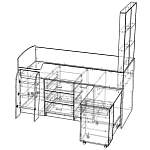 Схема сборки Кровать-чердак Жасмина 1 BMS