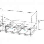 Чертеж Кровать детская Дельта BMS