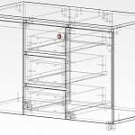 Чертеж Тумба для оргтехники Марк BMS
