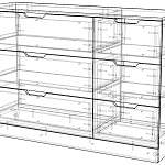 Схема сборки Комод Нордли Nordli 13