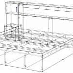 Чертеж Кровать Бася Сура 1 BMS