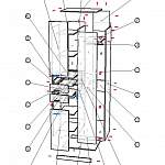 Схема сборки Распашной шкаф Гамма 3 BMS