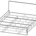 Чертеж Кровать Медея СБ-2311 BMS
