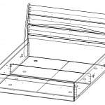 Чертеж Кровать Элегант-160 BMS