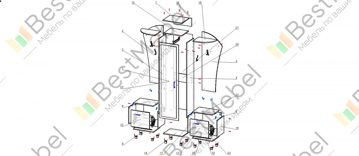 Прихожая дуэт инструкция по сборке Прихожая дуэт инструкция по сборке