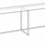 Чертеж Стол письменный Пьеро 12.10 BMS
