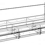 Чертеж Кровать с ящиками Миндаль-5 BMS