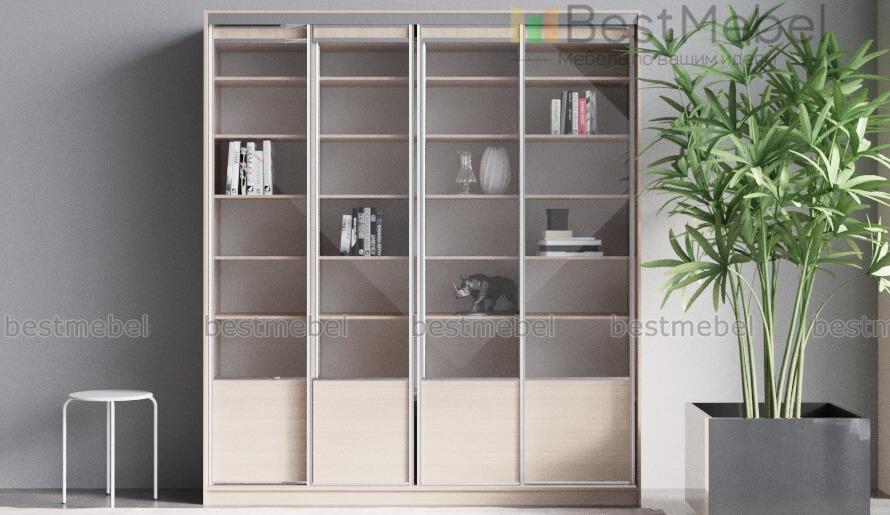 Книжный шкаф-купе Честер 1 BMS - Фото