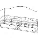 Чертеж Кровать Ассоль 10 BMS